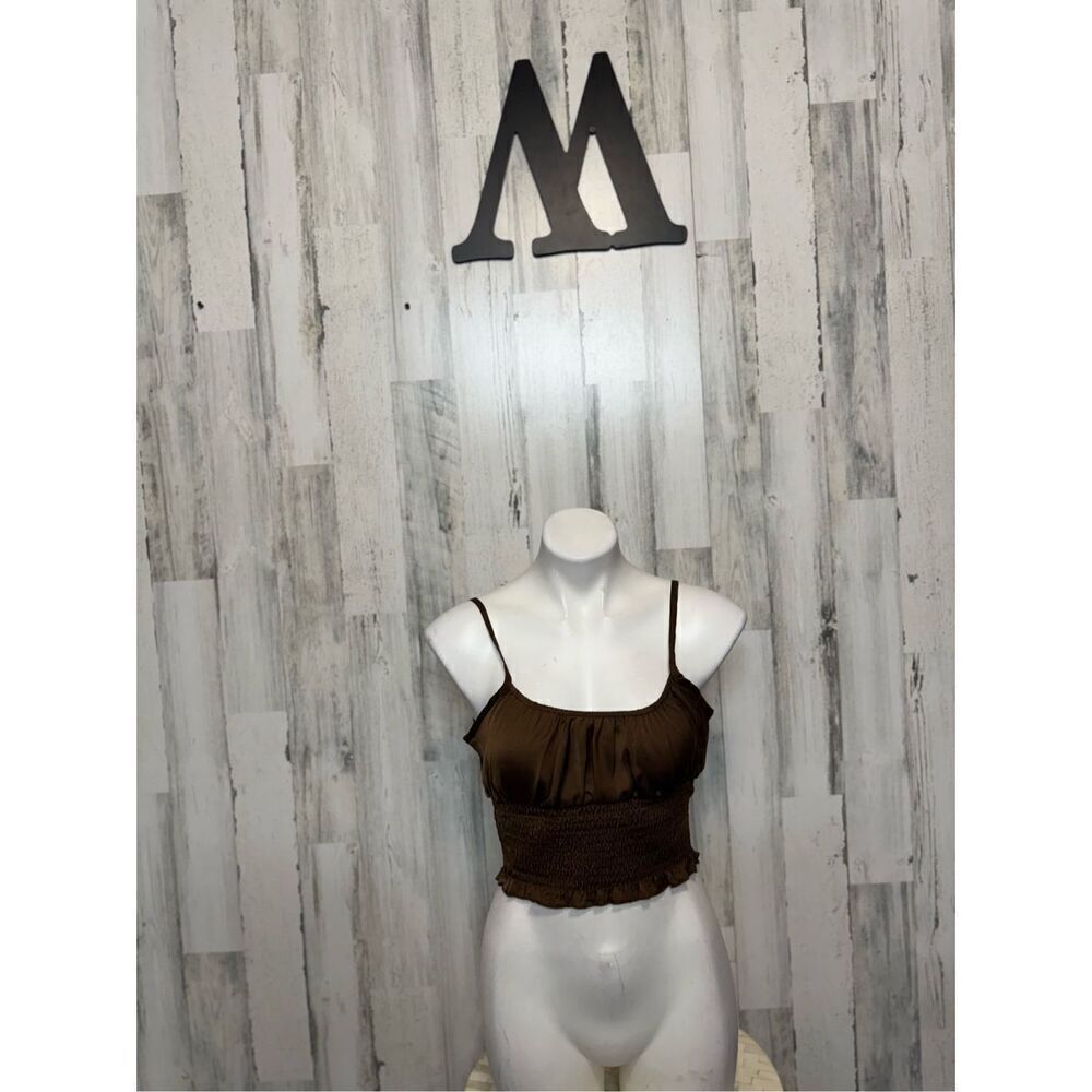 Active USA brown crop top
